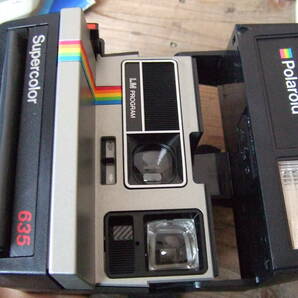 h897 POLAROID SUPERCOLOR 635 ポラロイド インスタントカメラ 中古 未確認 現状品の画像7