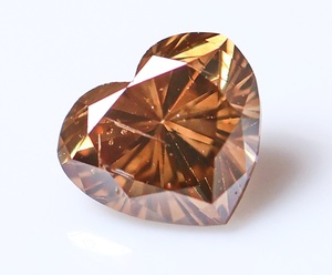 【１００円～】0.658ｃｔ 天然ダイヤ FANCY DEEP BROWN（ナチュラルカラー）I1 ＨＳカット