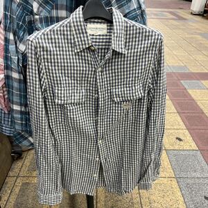 デニムアンドサプライ コットンチェックシャツ◆メンズSサイズ(170/91A)薄手/長袖/インド綿/Denim & Supply/ラルフローレン