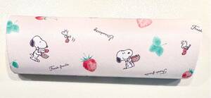  Snoopy glasses case . Cross. set slim size strawberry strawberry Woodstock 