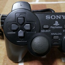 動作確認済　純正品 PS2 コントローラー デュアル ショック 2 アナログコントローラー　DUALSHOCK2 ブラック 　SCPH-10010 PlayStation2_画像2