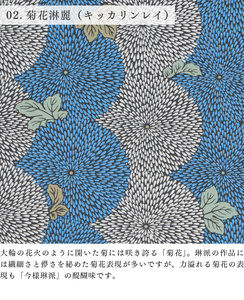 * kimono Town *.... furoshiki have job cotton small ....50cm all 2 pattern chrysanthemum . beauty furoshiki-00009-02
