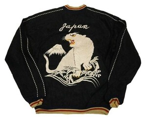 【新品即決・送料無料】テーラー東洋スカジャン (限定品) SOUVENIR JACKET WHITE TIGER×EAGLE＆DRAGON スーベニアジャケット 黒 ブラック