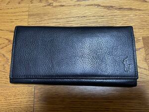  Ralph Lauren long wallet leather black 