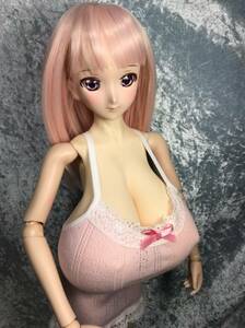 即決！！☆銀猫Plus☆ Doll用 マンモ６０張乳,マンモ６０垂乳　共通サイズ＋ＤＤ～ＤＤdy、キャミドレス　ピンク