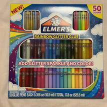 ELMER'S RAINBOW GLITTER GLUE グリッターグルーペン　50ペン_画像1