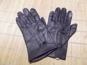 Обратное решение! Красивые товары кожи кожаные черные тонкие перчатки перчатки