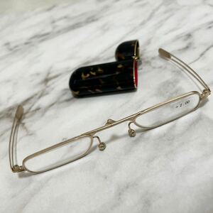 美品　携帯メガネ　ミニミニサイズ　折りたたみ　メガネ　眼鏡 めがね 度入り 老眼鏡 レトロ ヴィンテージ