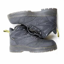 UK9　28cm相当　スチールトゥ　Dr.Martens　ドクターマーチン　4ホール＋2　レザーシューズ　ブラック　黒 イエローステッチ/24.3.12/P356_画像5