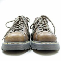 UK8　27cm相当　Dr.Martens　ドクターマーチン　6ホール　レザーシューズ　ブーツ　イエローステッチ　ブラウン/24.3.20/P425_画像3