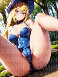 遊戯王 ブラックマジシャンガール A4 アート ポスター イラスト 同人 美少女 ファンアート アニメ 高品質 セクシーアート【a619】