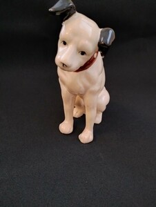 ビクター犬★昭和レトロ　６０年以上前　当時の品★ニッパー君　陶器　約17cm