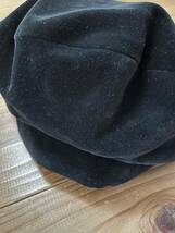 agnes.b ベレー帽 コールテン 黒 ブラック アニエスベー フランス製 美品_画像5