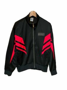 80s 90s adidas アディダス トラックジャケット ジャージ L ATS-807 ブラック レッド トラックトップ ビンテージ 