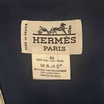 希少品・美品 エルメス HERMES ベスト 四川省柄 シルク100% ジレ パンダ柄 アニマル柄 48サイズ メンズ マルチカラー スカーフ柄_画像7