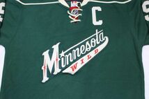 【古着GAME TOPS Reebok NHL MINNESOTA WILD ホッケージャージ#9】アイスホッケー カナダ製 ミネソタワイルド ゲームシャツ レースアップ_画像5