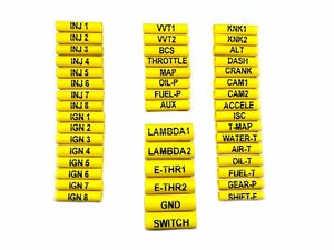 KTD ECUハーネスラベル 収縮チューブ 46種類 KTD EHL46
