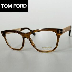 メガネ トムフォード◆Tom Ford◆ウェリントン メンズ レディース【新品】ブラウン 茶色 スケルトン セルフレーム メタル めがね フルリム