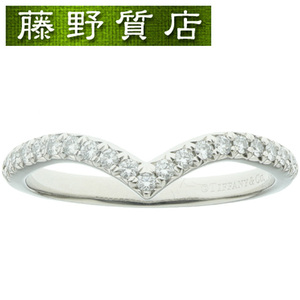 ( new goods finishing settled ) Tiffany TIFFANYso rest V diamond ring Pt950 platinum × diamond approximately 0.17ct approximately 12.5 number 60875642 8971
