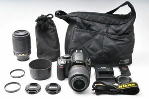 [現状品] Nikon D3100 18-55mm 55-200mm