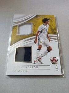 Panini2017 Immaculate J.Cuadrado Colombia Jersey/49