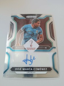 Panini2022 Prizm FIFA World Cup Jose Maria Gimenez Uruguay Auto 直筆サイン