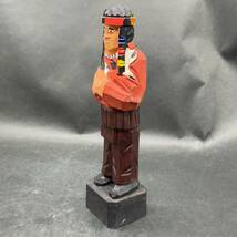 a-81343 Vintage Folk Art マドロス人形 ナバホ インディアン 木彫り_画像2