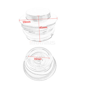 HARLEY ハーレー タンクキャップ ポップアップ式 シルバー プッシュアップ ガスキャップ ダイナ スポーツスター ツーリングの画像8