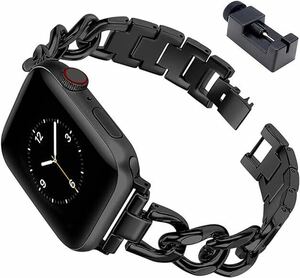 c-800 アップルウォッチ バンド ステンレス iWatch 8/7/6/5/4/3/2/1/SE (38mm 40mm 41mm) 交換用ストラップ（調整ツール付き）