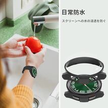 c-869 SPGUARD フィルム Compatible with Samsung Galaxy Watch 6 43mm フィルム 保護ケース ガラスフィルム 保護カバー フィルム別売り_画像3