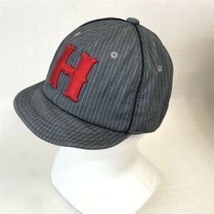 BEAMS heart★キャップ【57-59cm/グレー/Gray/ストライプ】cap◆CB42