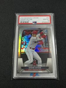 【PSA10】 499枚限定 大谷翔平 2023 Topps Bowman Chrome Refractor #67 Shohei Ohtani MLB