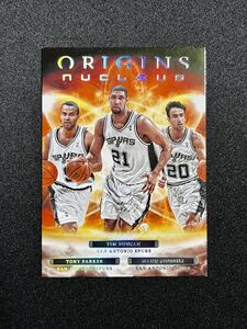 Tim Duncan Tony Parker Manu Ginobili 2022-23 Panini NBA Origins Nucleus スパーズ ダンカン パーカー ジノビリ *説明必読