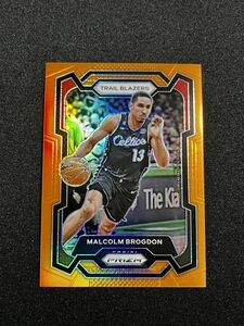 【49枚限定】 Malcolm Brogdon マルコム・ブログドン 2023-24 Panini NBA Prizm Orange Prizm ブレイザーズ