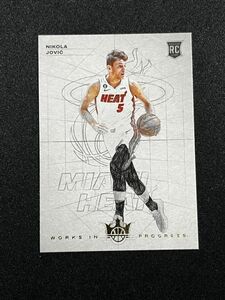 【RC】 Nikola Jovic ニコラ・ヨビッチ 2022-23 Panini NBA Court Kings Works in Progress Rookie ヒート