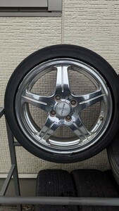 中古メッキホイール　165/50R15