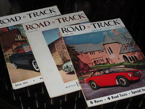 ROAD & TRACK 1954 1955 1956 3冊ミッレミリア　300SLR トリノショー　モナコグランプリ　ルマン　カロッツェリア オスカ　モレッティ