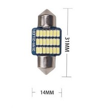 T10×31mm LEDバルブ 白 10個 バルブ 12V ウェッジ 21 SMD ホワイト ランプ 交換用 ルームランプ 定形外郵便 LED-004_画像4