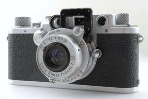 【並品 保障付 動作確認済】Leica IIIF Red Dial Rangefinder Body + Elmar 50mm 3.5 Red ライカ 3F エルマー レッドダイアル #Q5838