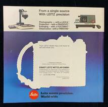 ライカ Leica R3-MOT オリジナル ビンテージ カタログ 1980年 英語版 美品_画像2