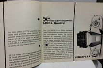 ライカ LEICAFLEX 大変珍しい1965年 オリジナル ドイツ語版 カタログ 全11ページ_画像3