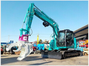 油圧ショベル(Excavator) Kobelco建機 SK135SR-3F 202003 6,483h 林業機　フェラVanチャー45FGZX　南