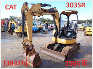 Mini油圧ショベル(Mini Excavator) Caterpillar 303 SR 2005 3,837h