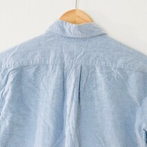 F9902iL 日本製 Ralph Lauren ラルフローレンサイズ170cm キッズ ボーイズ 長袖シャツ ボタンダウンシャツ ブルー 綿100% コットンシャツ_画像6