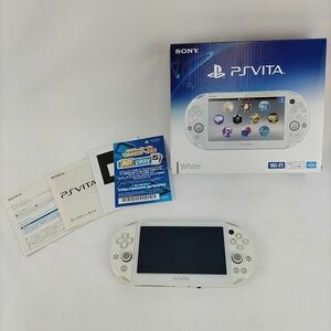 ゲーム PS Vita 本体 PSVITA PCH-2000 ホワイト 動作品 箱あり メモリーカード 8GB 入り