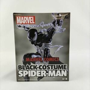 未開封 フィギュア ディズニー MARVEL COMICS Luminasta ブラックコスチューム スパイダーマン