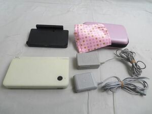 【同梱可】中古品 ゲーム ニンテンドーDS 本体 DSi LL ジャンク品 UTL-001 ホワイト 充電ケーブル 充電スタンド カバ