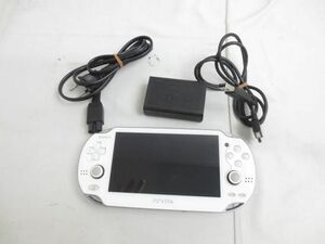 【同梱可】中古品 ゲーム PS Vita 本体 PCH-1000 ホワイト 動作品 初期化済み 電源ケーブル付き