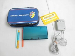 【同梱可】中古品 ゲーム ニンテンドー3DS 本体 CTR-001 アクアブルー 動作品 充電器付き