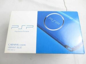 【同梱可】中古品 ゲーム PSP 本体 PSP3000 PSP3000 バイブラント・ブルー 動作品 取扱説明書 充電ケーブル 箱あり